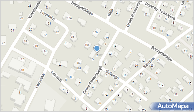 Oława, Grota-Roweckiego Stefana, gen., 7, mapa Oława