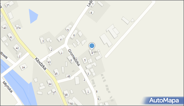 Ołdrzychowice Kłodzkie, Gromadzka, 4, mapa Ołdrzychowice Kłodzkie