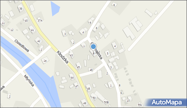 Ołdrzychowice Kłodzkie, Gromadzka, 6, mapa Ołdrzychowice Kłodzkie