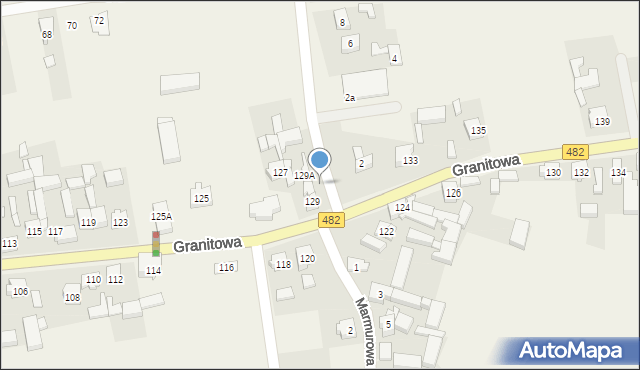 Olszowa, Granitowa, 131, mapa Olszowa