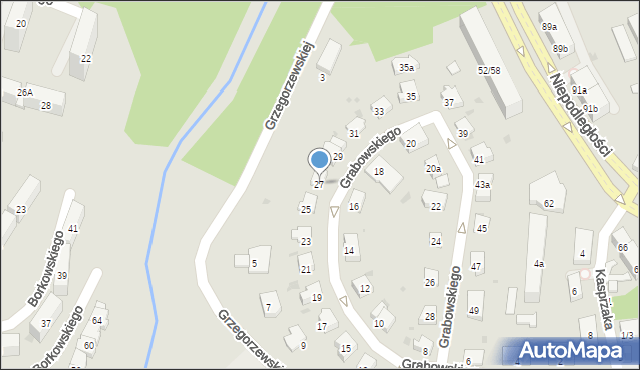 Olsztyn, Grabowskiego Stefana, 27, mapa Olsztyna