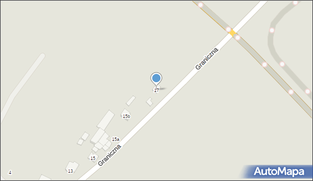Opatów, Graniczna, 17, mapa Opatów