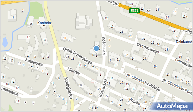 Opatów, Grota-Roweckiego Stefana, gen., 4, mapa Opatów