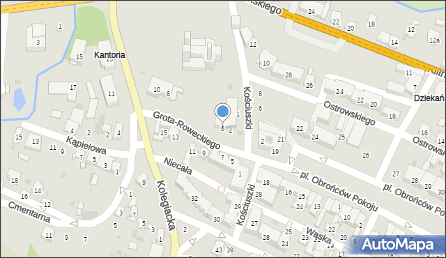 Opatów, Grota-Roweckiego Stefana, gen., 6, mapa Opatów