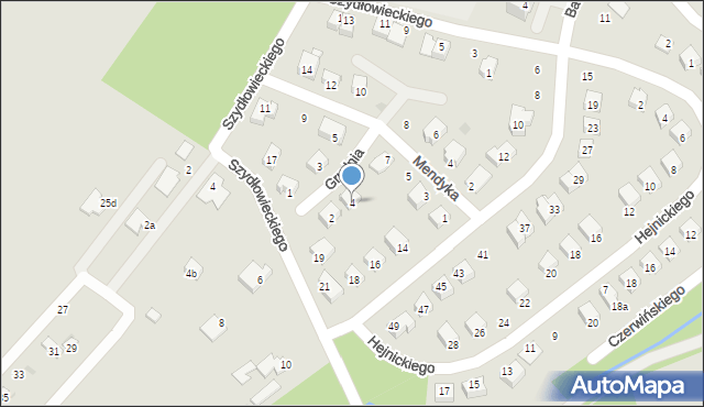 Opatów, Grudnia Józefa, 4, mapa Opatów