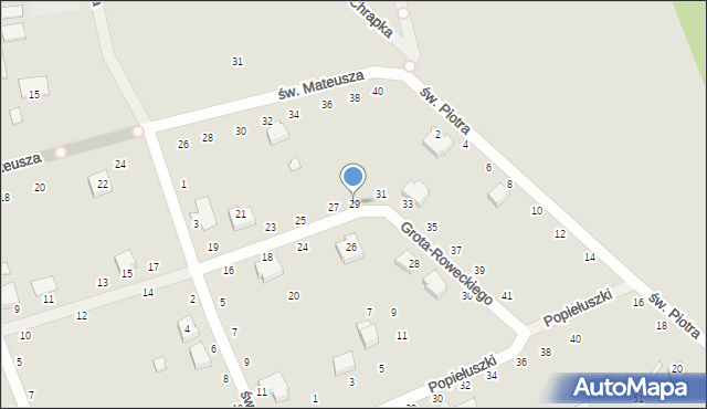 Opoczno, Grota-Roweckiego Stefana, gen., 29, mapa Opoczno