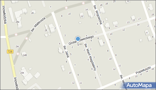 Opoczno, Grota-Roweckiego Stefana, gen., 4, mapa Opoczno