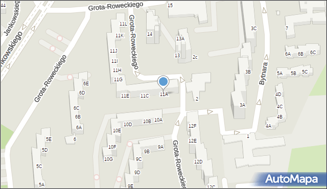 Opole, Grota-Roweckiego Stefana, gen., 11A, mapa Opola