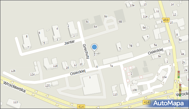 Opole, Grechuty Marka, 2, mapa Opola