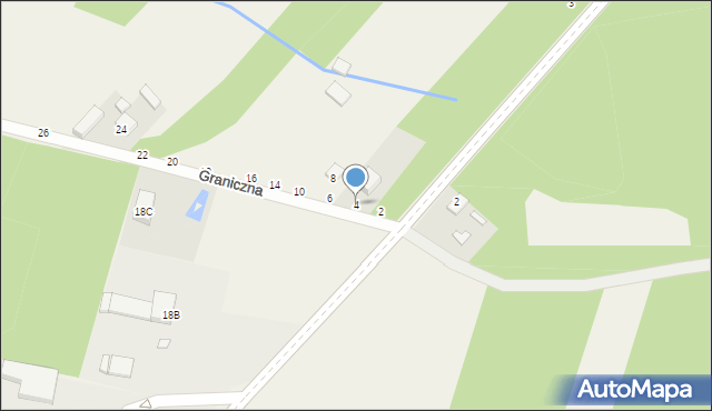 Orońsko, Graniczna, 4, mapa Orońsko