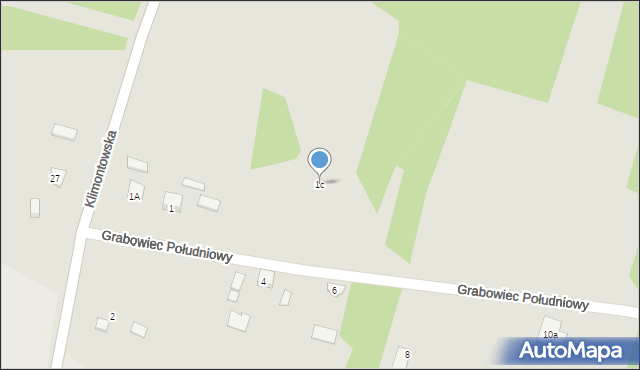 Osiek, Grabowiec Południowy, 1c, mapa Osiek