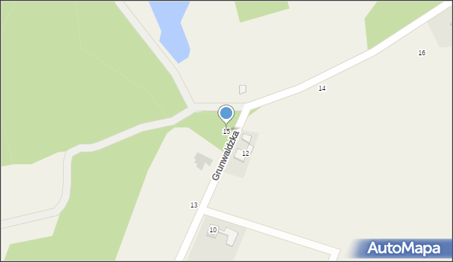 Osiek, Grunwaldzka, 15, mapa Osiek