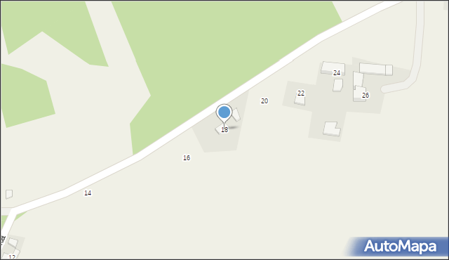 Osiek, Grunwaldzka, 18, mapa Osiek
