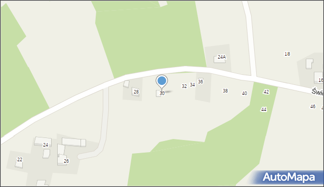 Osiek, Grunwaldzka, 30, mapa Osiek