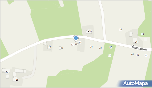 Osiek, Grunwaldzka, 34, mapa Osiek