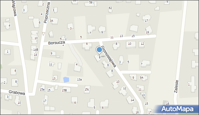 Osielsko, Gronostajowa, 4, mapa Osielsko