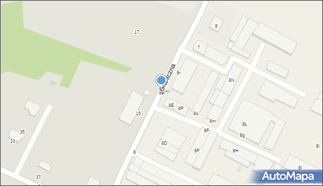 Ostrołęka, Graniczna, 8e, mapa Ostrołęka