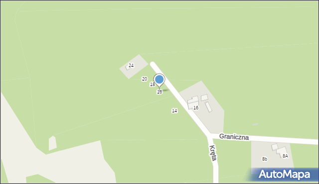 Ostrów, Graniczna, 16, mapa Ostrów