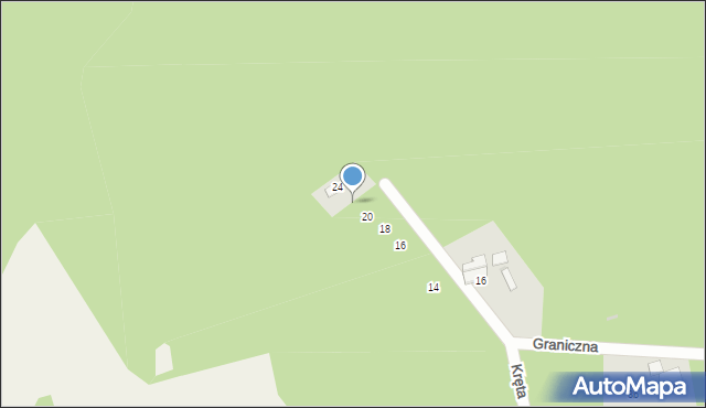 Ostrów, Graniczna, 22, mapa Ostrów