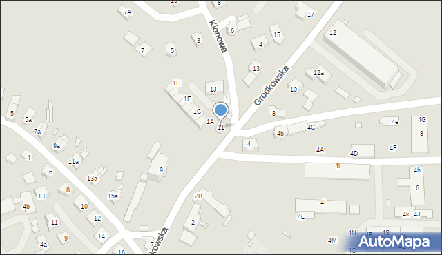 Otmuchów, Grodkowska, 11, mapa Otmuchów