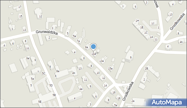 Otmuchów, Grunwaldzka, 11a, mapa Otmuchów