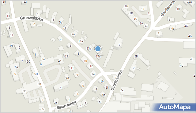 Otmuchów, Grunwaldzka, 15a, mapa Otmuchów