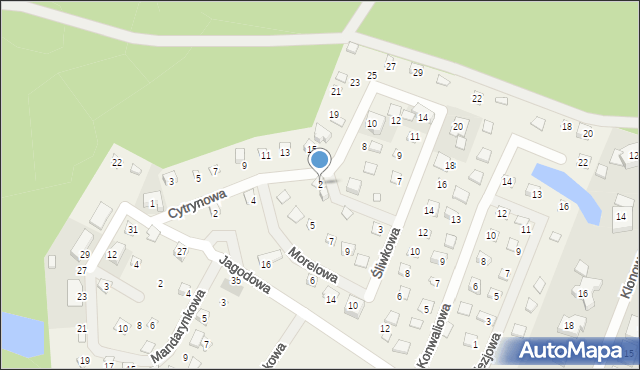 Otomin, Gruszkowa, 2, mapa Otomin