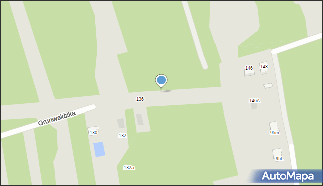 Otwock, Grunwaldzka, 138, mapa Otwock