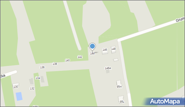 Otwock, Grunwaldzka, 144, mapa Otwock