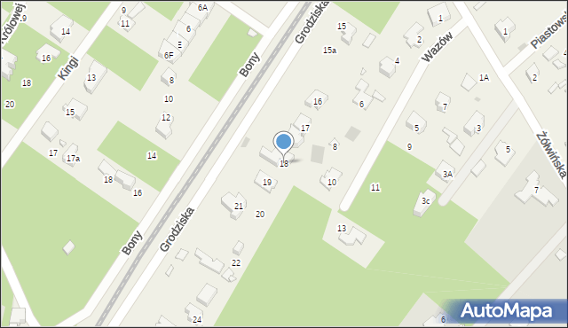 Owczarnia, Grodziska, 18, mapa Owczarnia