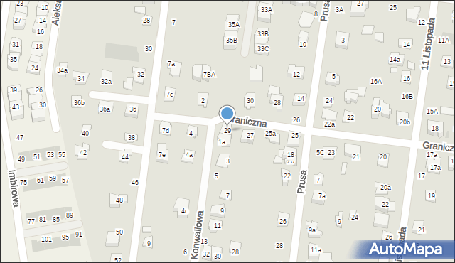 Ożarów Mazowiecki, Graniczna, 29, mapa Ożarów Mazowiecki