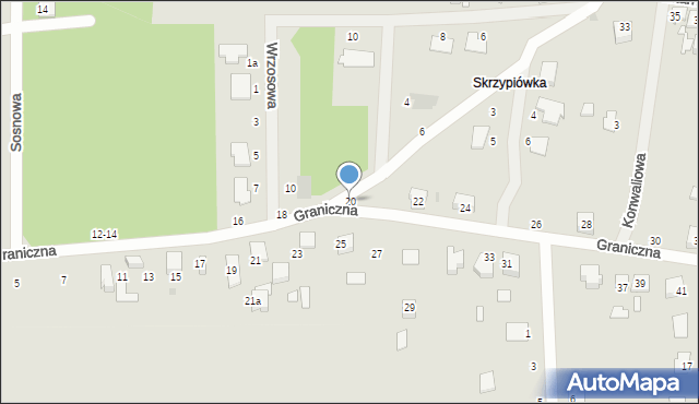 Ozorków, Graniczna, 20, mapa Ozorków