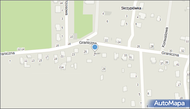 Ozorków, Graniczna, 27, mapa Ozorków