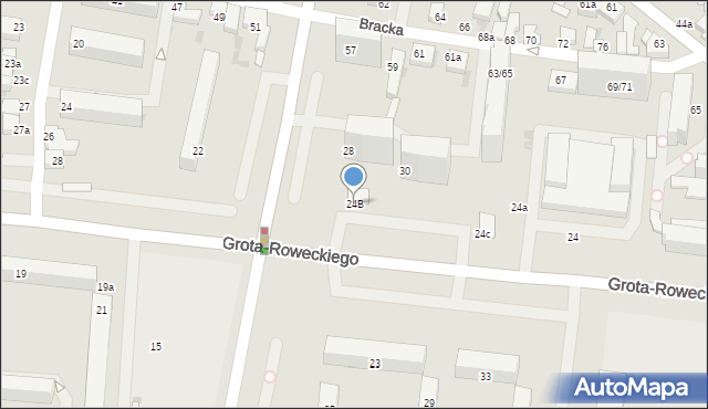 Pabianice, Grota-Roweckiego Stefana, gen., 24B, mapa Pabianic