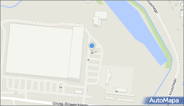 Pabianice, Grota-Roweckiego Stefana, gen., 9a, mapa Pabianic