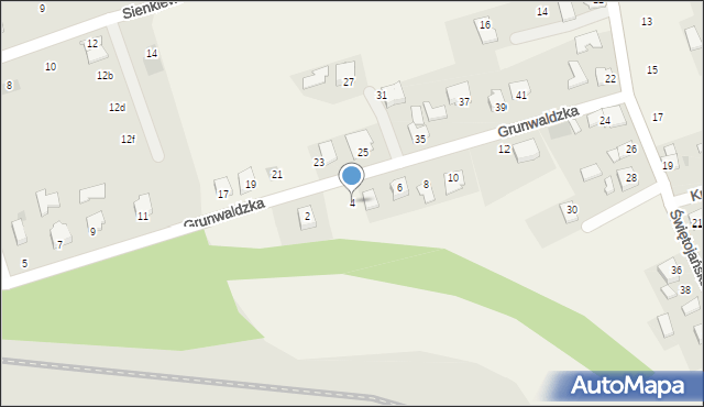 Palczowice, Grunwaldzka, 4, mapa Palczowice