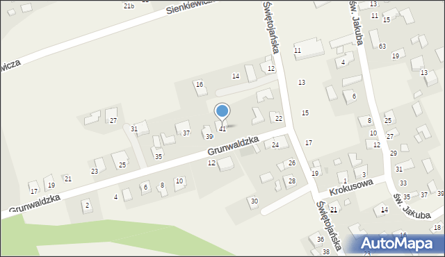 Palczowice, Grunwaldzka, 41, mapa Palczowice