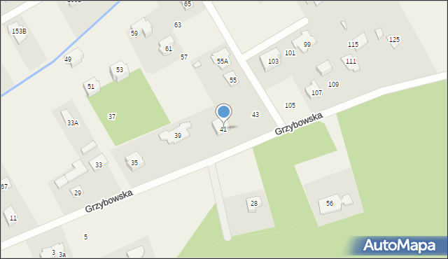 Parcela-Obory, Grzybowska, 41, mapa Parcela-Obory