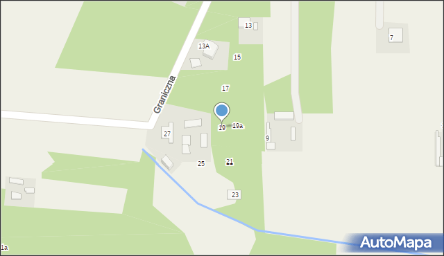 Pawłowice, Graniczna, 19, mapa Pawłowice