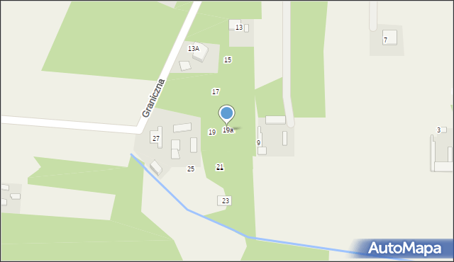 Pawłowice, Graniczna, 19a, mapa Pawłowice