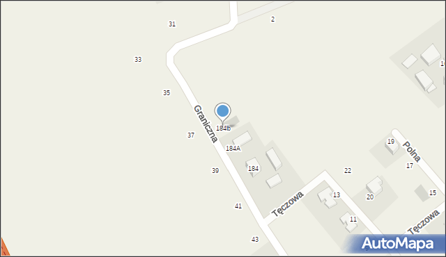 Pępowo, Graniczna, 184b, mapa Pępowo