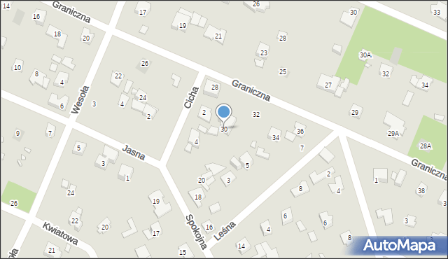 Piaseczno, Graniczna, 30, mapa Piaseczno