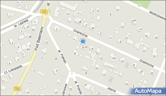 Piaseczno, Graniczna, 6, mapa Piaseczno