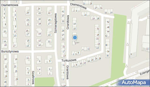 Piaseczno, Granitowa, 2, mapa Piaseczno