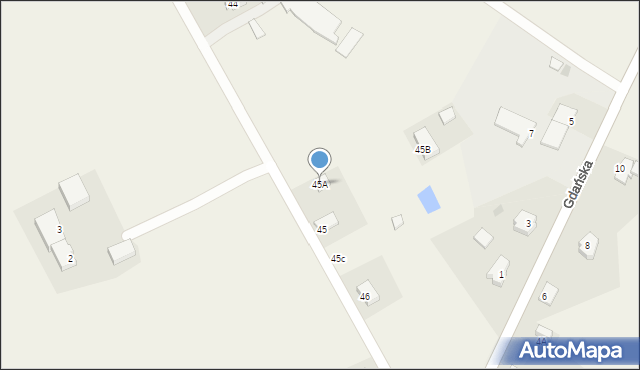 Piaskowiec, Groblica, 45A, mapa Piaskowiec
