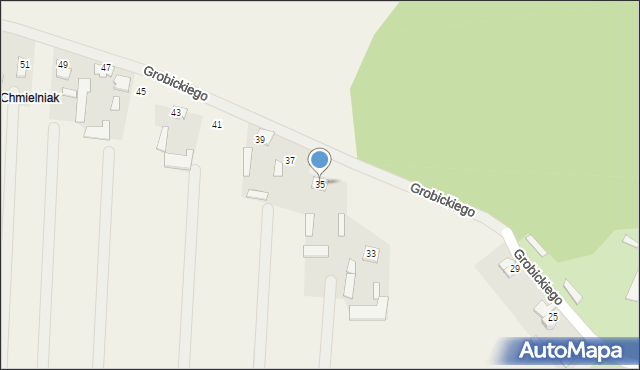 Piastów, Grobickiego Aleksego, 35, mapa Piastów