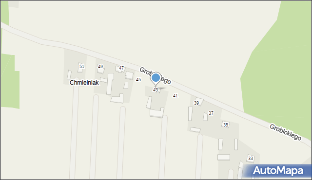Piastów, Grobickiego Aleksego, 43, mapa Piastów