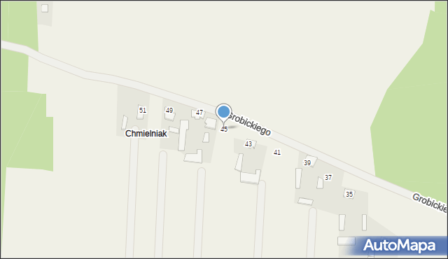 Piastów, Grobickiego Aleksego, 45, mapa Piastów