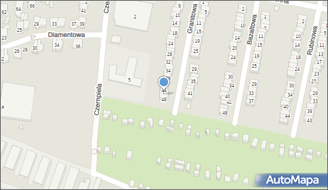 Piekary Śląskie, Granitowa, 46, mapa Piekary Śląskie