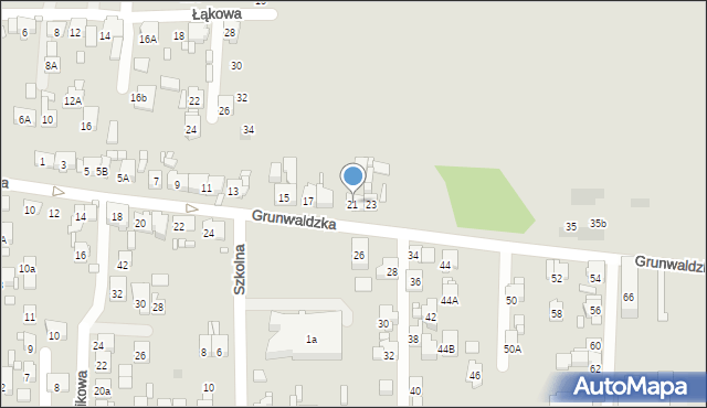 Piekary Śląskie, Grunwaldzka, 21, mapa Piekary Śląskie